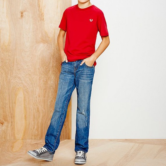 True Religion Geno Single End Blue Denim Jeans - Picture 2 of 8